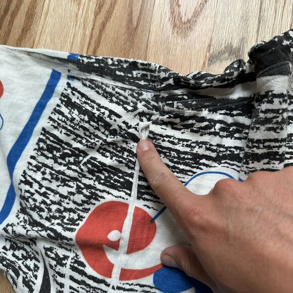 Men's Vintage 90's Magic Johnson T's Montreal Expos All Over Print T Shirt Tee M - Picture 6 of 6